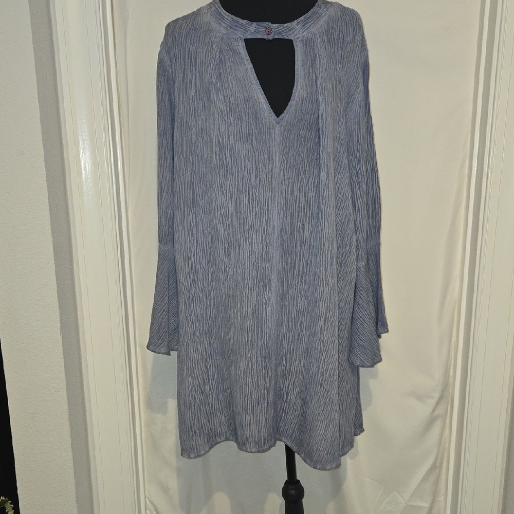 Janette Plus Blue Dress